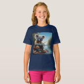 コアラ魚釣り Tシャツ (正面フル)