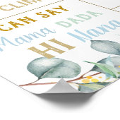 コアラ1th誕生日マイルストーン誕生Stat Eucalyptus ポスター (角)