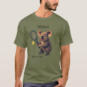 コアラ - かわいいオーストラリアのテニス選手 Tシャツ (正面)