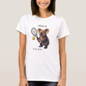 コアラ - かわいいオーストラリアのテニス選手 Tシャツ (正面)