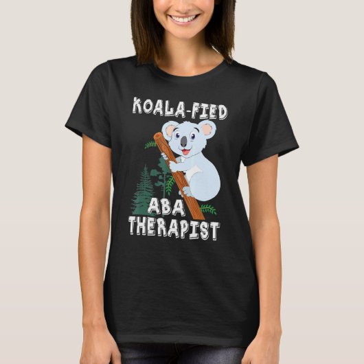 コアラ・アバ・セラピスト・パンチ・オーティズム Tシャツ (正面)