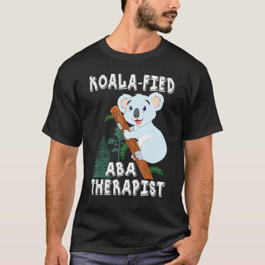 コアラ・アバ・セラピスト・パンチ・オーティズム Tシャツ (正面)