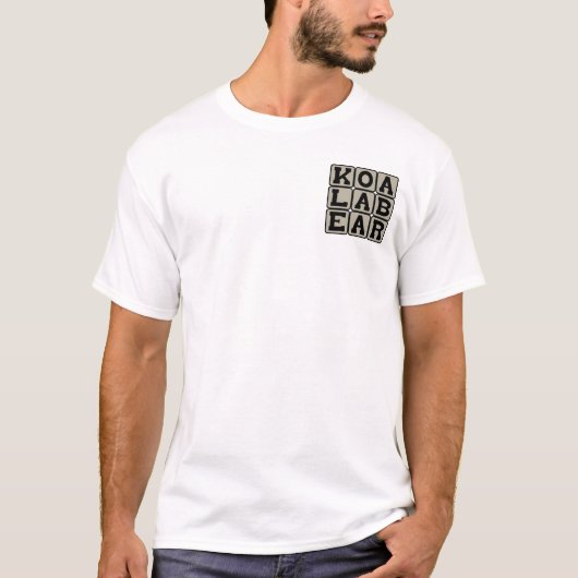 コアラ、オーストラリアの有袋類 Tシャツ (正面)