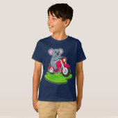 コアラ オートバイ Tシャツ (正面フル)