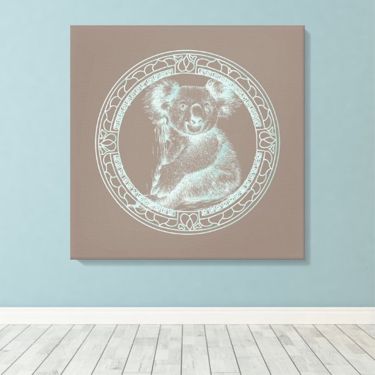 コアラ – キャンバスプリント (インサイチュ (ウッドフロア))