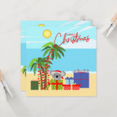 コアラ・クリスマスプレゼント カード (正面/裏面インサイチュ)