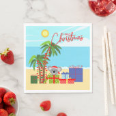 コアラ・クリスマスプレゼント スタンダードランチョンナプキン (インサイチュ)