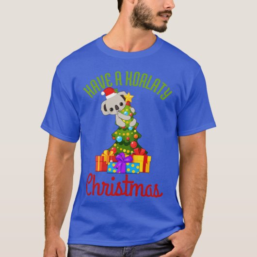 コアラ・クリスマス・ボーイ Tシャツ (正面)