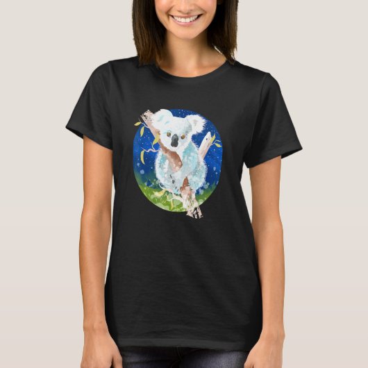 コアラ グラフィック 女性 コアラ Tシャツ (正面)