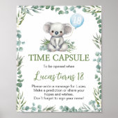 コアラ・グリーンスリー誕生日パーティータイムカプセルサイン ポスター (正面)