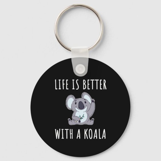 コアラ – コアラの方が生活が良い キーホルダー (正面)