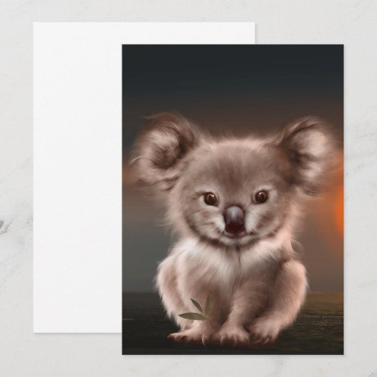 コアラ サンキューカード (正面/裏面)