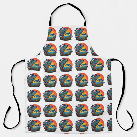 コアラ・ドルフィン エプロン (正面)