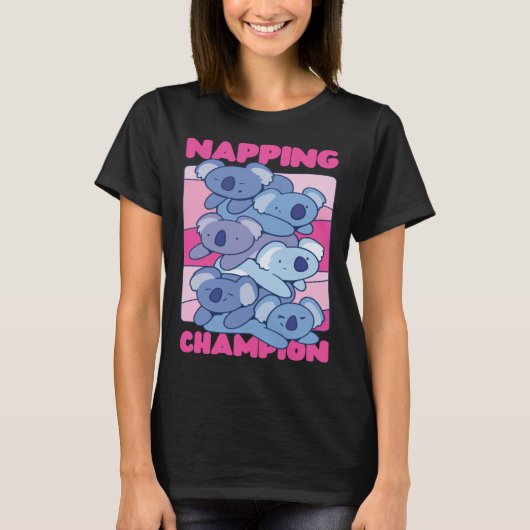 コアラ・ナッピング・チャンピオン Tシャツ (正面)