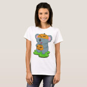コアラ ハロウィン パンプキン Tシャツ (正面フル)