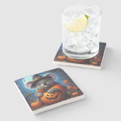 コアラ・ハロウィーンの衣装 ストーンコースター (横)