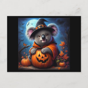 コアラ・ハロウィーンの衣装 ポストカード