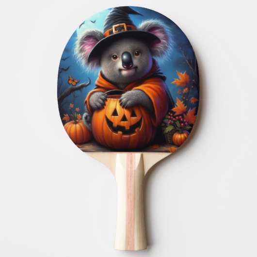 コアラ・ハロウィーンの衣装 卓球ラケット (正面)