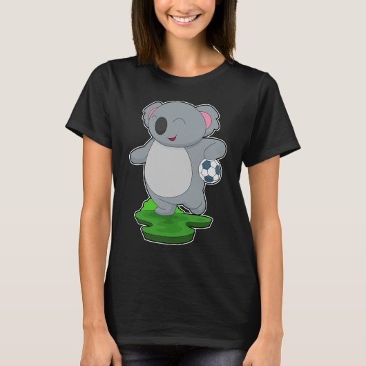 コアラ ハンドボール選手 ハンドボール Tシャツ (正面)