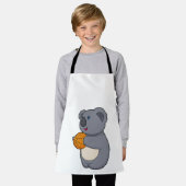 コアラ・バスケットボール選手バスケットボール エプロン (着用した状態)