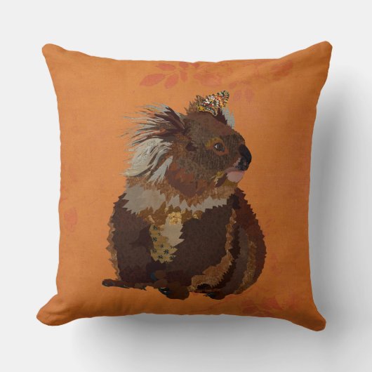コアラ&バタフライ クッション (正面)