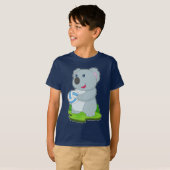 コアラ バレーボール選手 バレーボール Tシャツ (正面フル)