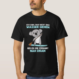 コアラ・パドルでパドリングして立おもしろいつ Tシャツ