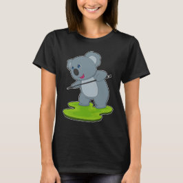 コアラ ビリヤード キュー スポーツ Tシャツ