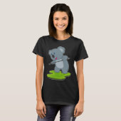コアラ ビリヤード キュー スポーツ Tシャツ (正面フル)