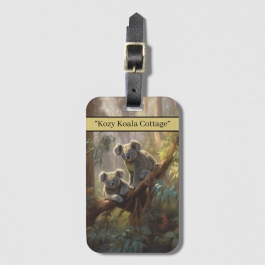 コアラ・フォレスト・ドリームスカスタム ラゲッジタグ (正面縦)
