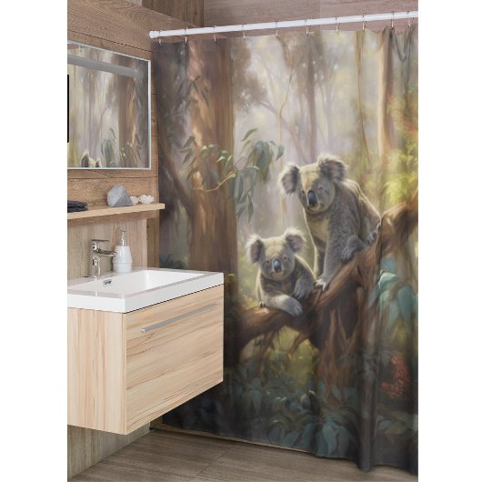 コアラ・フォレスト・ドリームズ シャワーカーテン