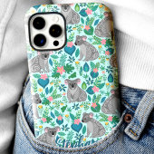 コアラ フローラル パターン カスタム ネーム Case-Mate iPhoneケース