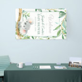 コアラ・ベアとユーカリ・リーフ赤ちゃんシャワーバナー 横断幕 (トレードショー)