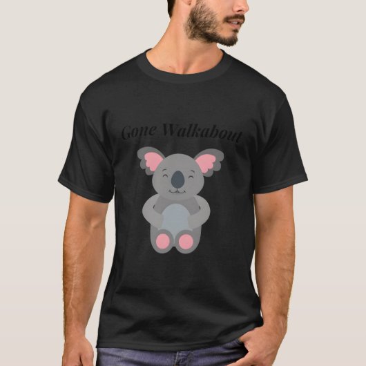 コアラ・ベアは歩き回り Tシャツ (正面)
