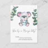 コアラ・ベアーお母さんの腹の大きさは? エンクロージャーカード (正面)