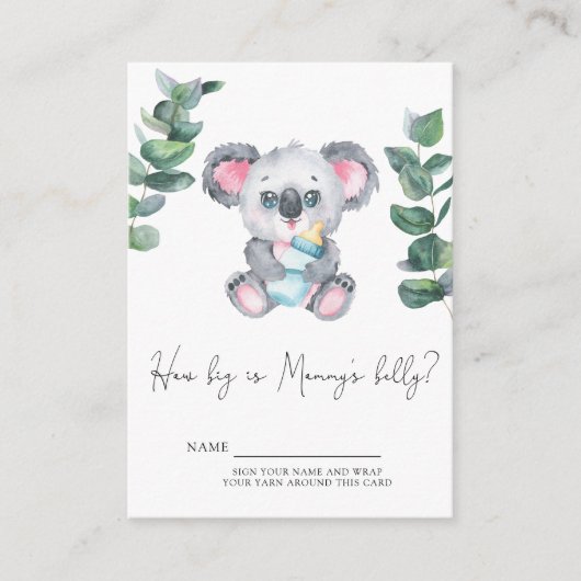 コアラ・ベアーお母さんの腹の大きさは? エンクロージャーカード (正面)