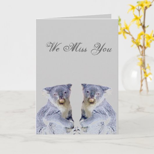 コアラ·ベアーズ·ラブ_ カード (黄色い花)