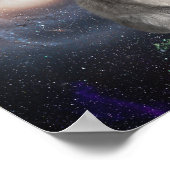 コアラ・ベアー宇宙おもしろいシュールレアル・ポスター ポスター (角)