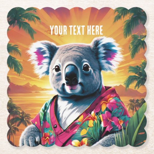 コアラ ペーパーコースター (正面)