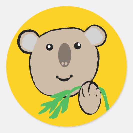 コアラ ラウンドシール (正面)