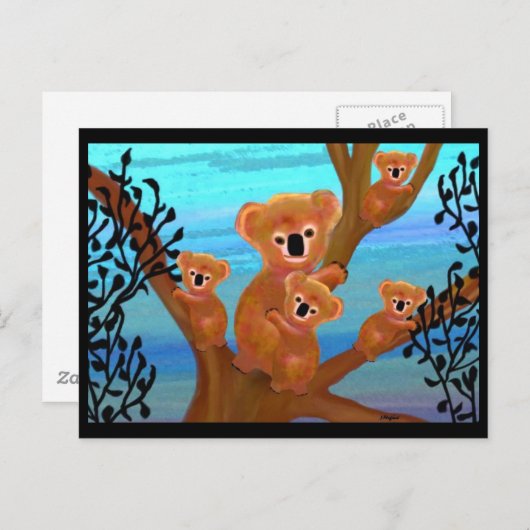 コアラ・ラブ ポストカード (正面/裏面)