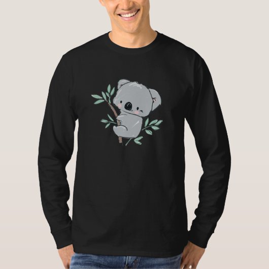 コアラ 愛してやまない かわいい動物たち Tシャツ (正面)
