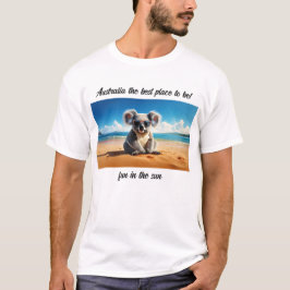コアラ 砂浜 オーストラリア 最高の場所! Tシャツ