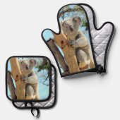 コアラ 鍋つかみ&鍋敷きセット (正面/裏面)