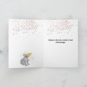 コアラPartying – アニマルズホリデイ新年 カード (内部)