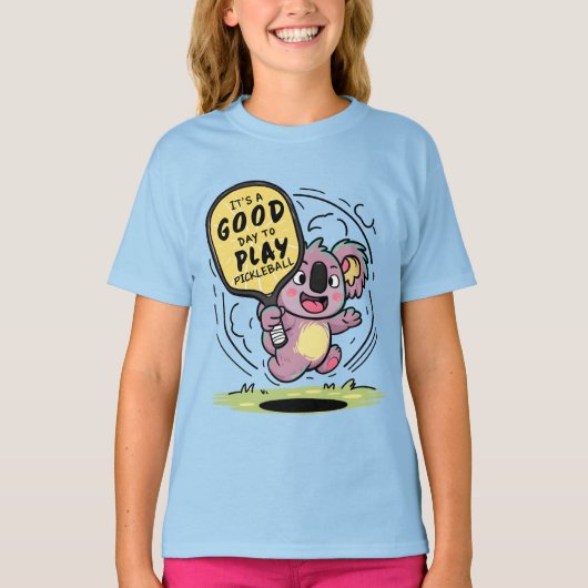 コアラPickleballには良い日遊だ Tシャツ (正面)