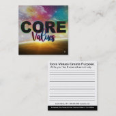 コア値によるカードの強化 スクエア名刺 (正面/裏面)