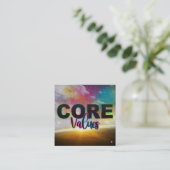 コア値によるカードの強化 スクエア名刺 (スタンド正面)