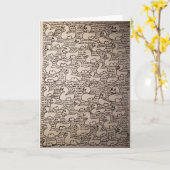 コア君の実験室 リピート・パターン お誕生日 カード (黄色い花)