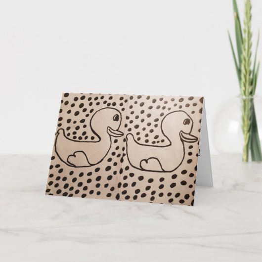 コア君の研究所 シャーペン画 誕生日 カード (正面)